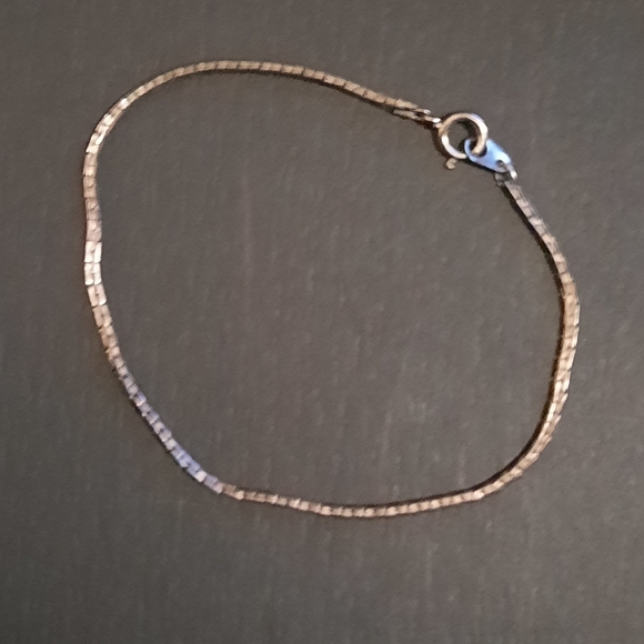 Vintage boxy art deco style metal chain 7in - Picture 1 of 8